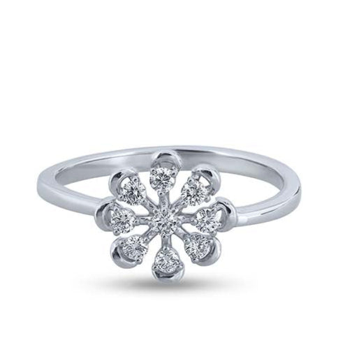 Lustrous Diamond Botanique Ring