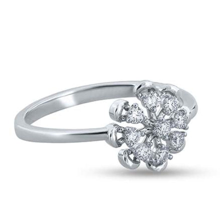 Lustrous Diamond Botanique Ring