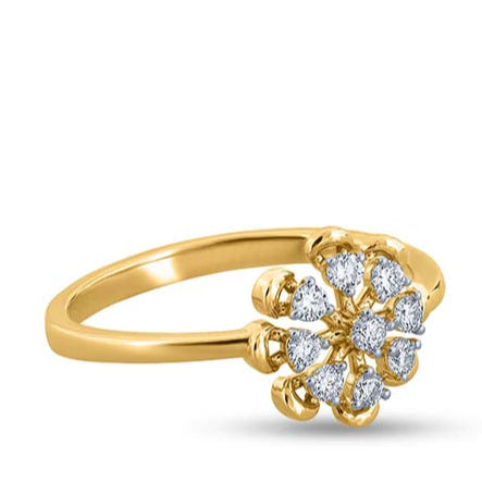 Lustrous Diamond Botanique Ring
