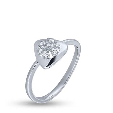 Floral Triad Whispers Ring