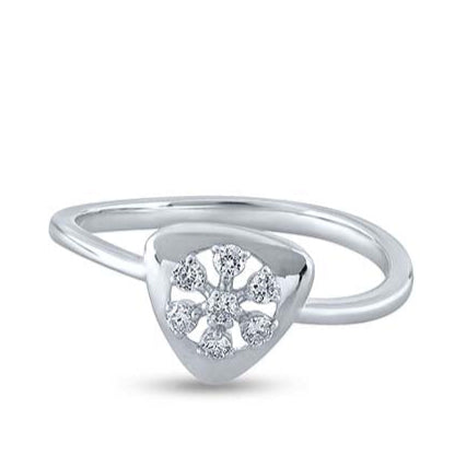 Floral Triad Whispers Ring