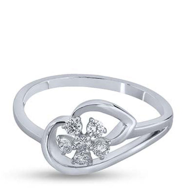 Petal-Cradled Floral Radiance Ring