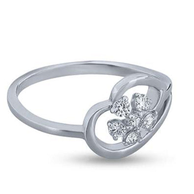 Petal-Cradled Floral Radiance Ring