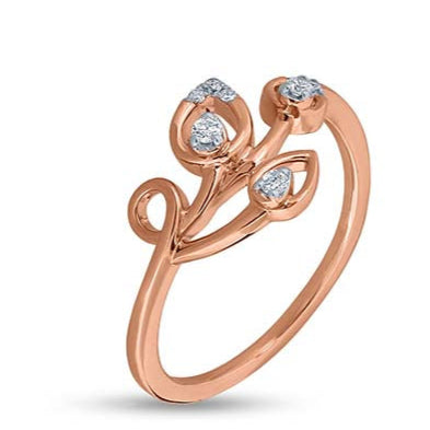 Whimsical Lotus Trifecta Ring