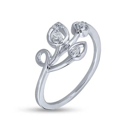 Whimsical Lotus Trifecta Ring