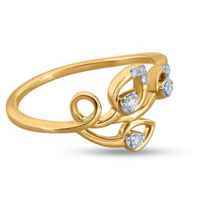 Whimsical Lotus Trifecta Ring
