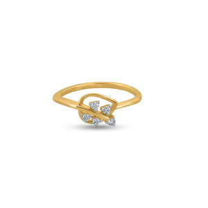 Leafy Cascade Radiance Ring