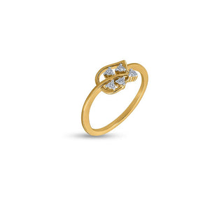 Leafy Cascade Radiance Ring