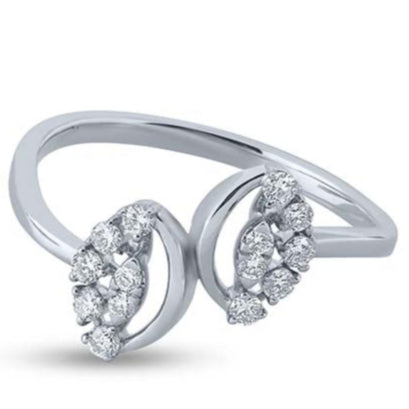 Mystic Twin Petal Radiance Ring