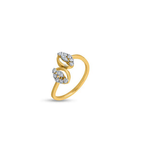 Mystic Twin Petal Radiance Ring