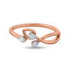 Gem-Encrusted Petal Charm Ring
