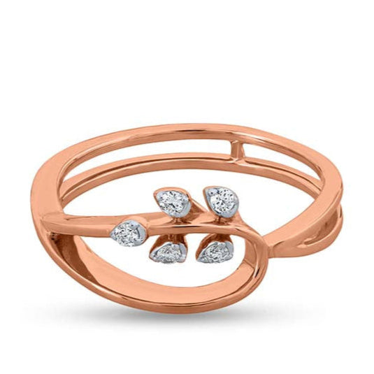 Floral Halo Radiance Ring