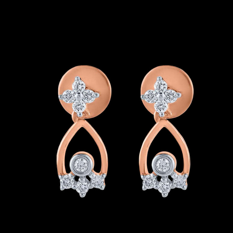 Gentle Floral Cascade Necklace Set