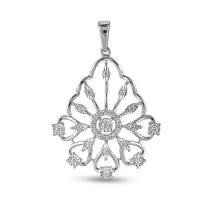 Solitaire Celestique Diamond Pendant Set