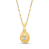 Oval Serenity Stripes Pendant