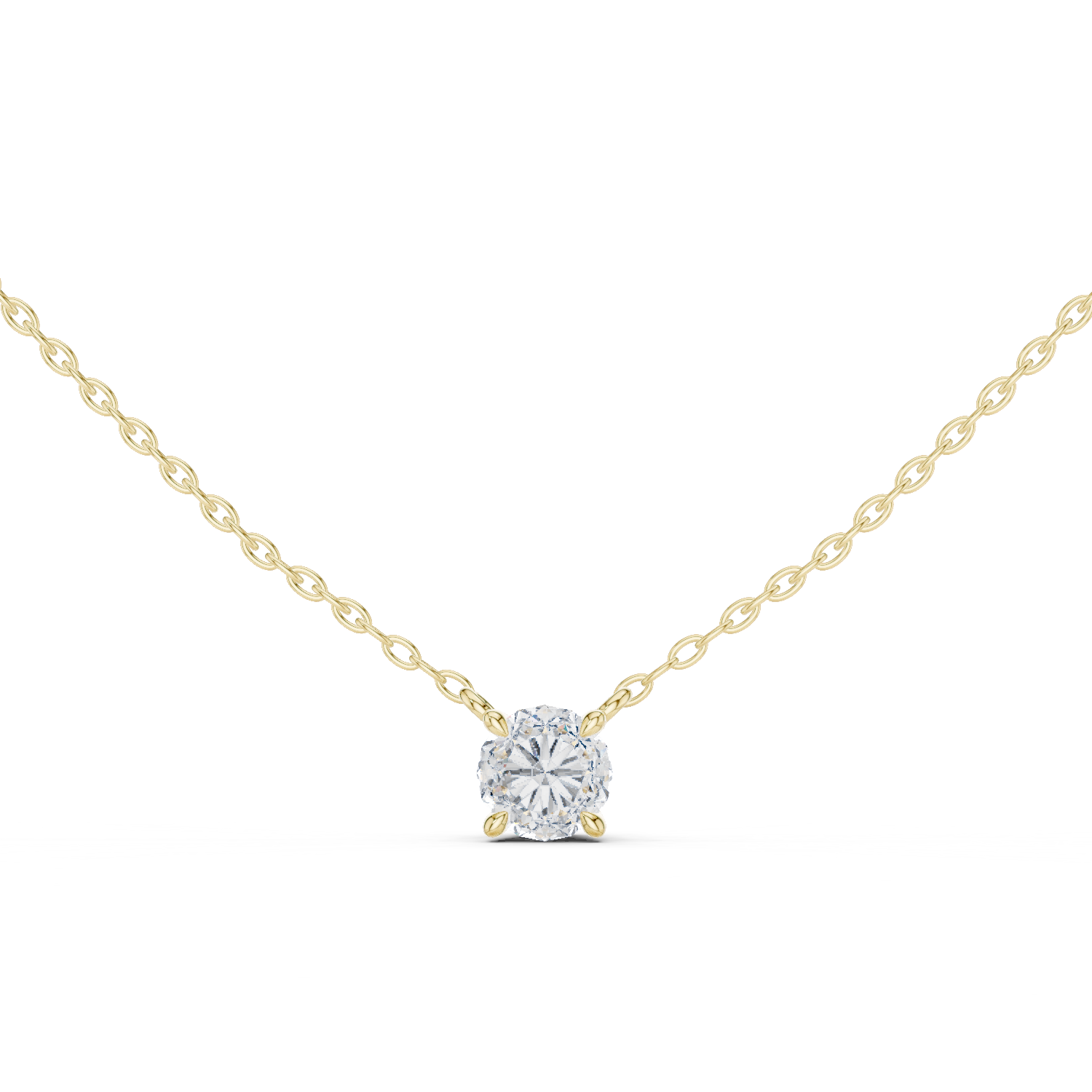 Delicate Round Diamond Pendant