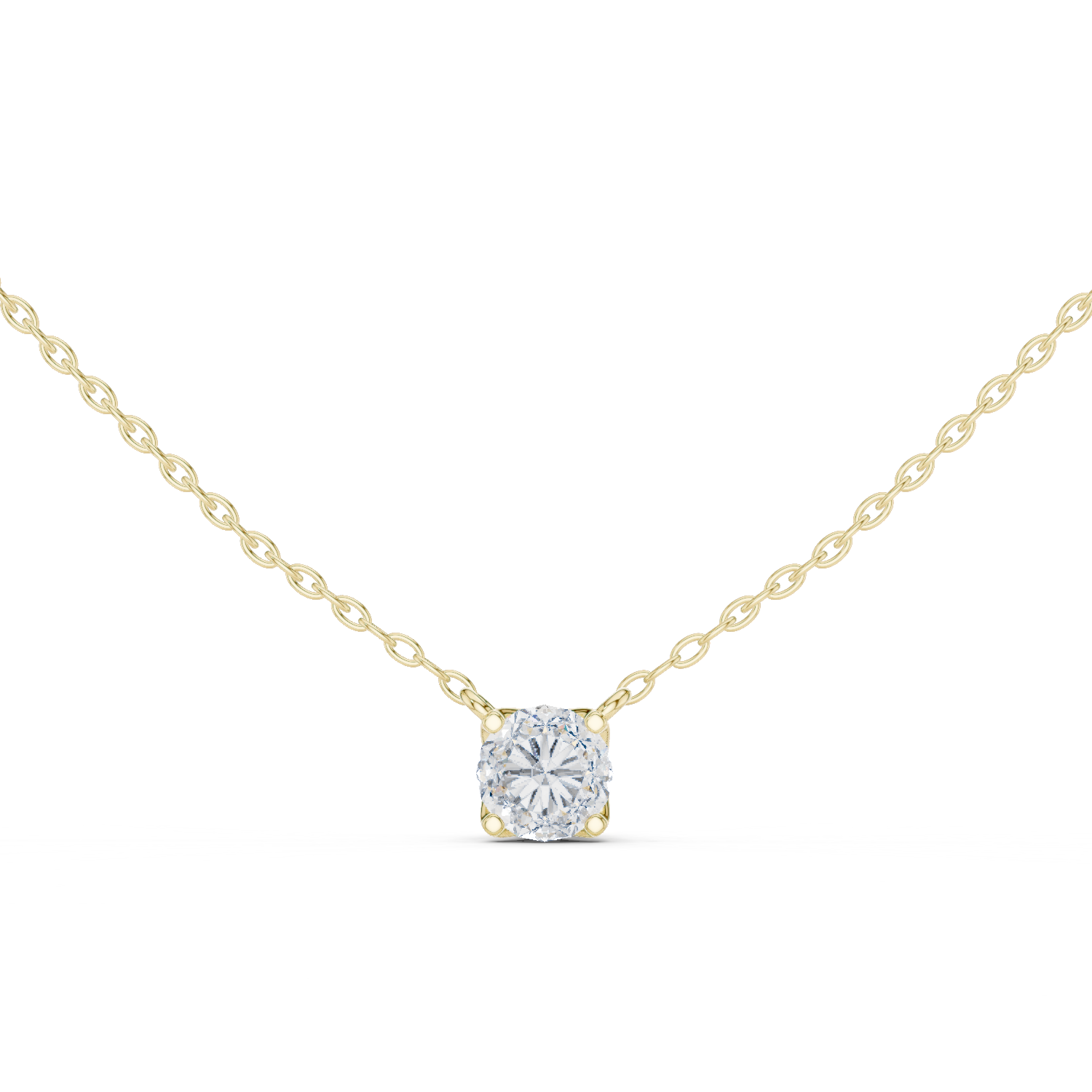 Pendant Featuring a Round Brilliant Diamond