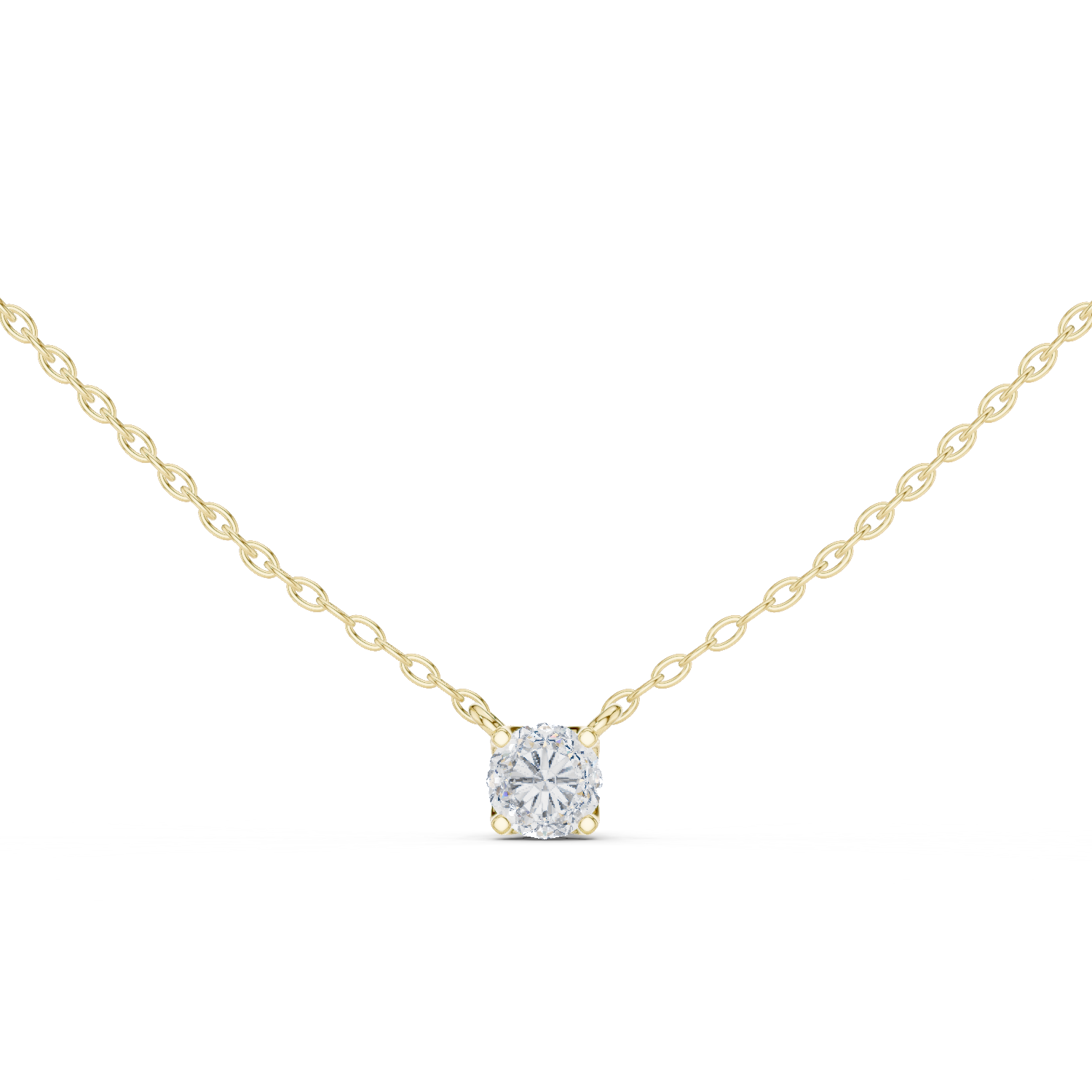 Sparkling Round Diamond Pendant