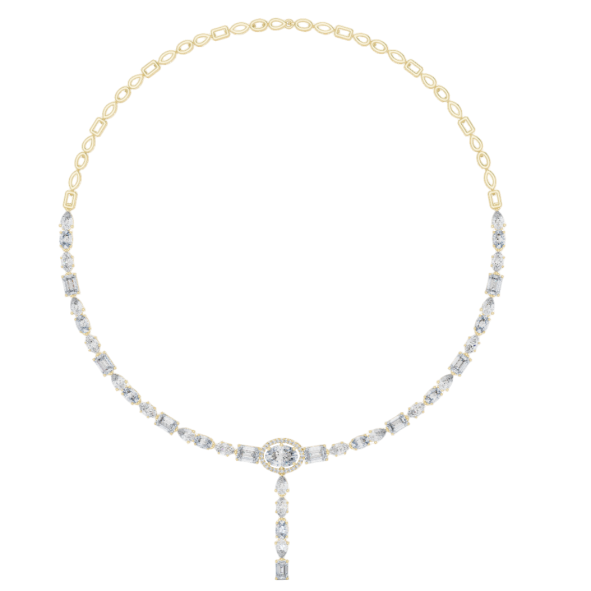 Celestial Radiance Drop Necklace