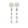 Radiant Grace Mixed-Cut Danglers