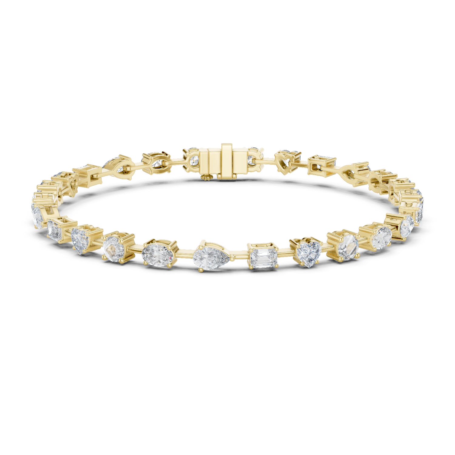 Multi-Cut Diamond Tennis Bracelet