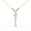 Multi-Cut Diamond Drop Necklace