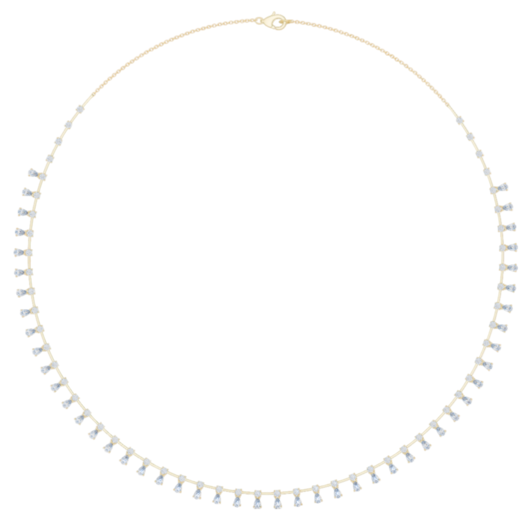 Sparkling Cascade Diamond Necklace