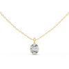 Oval Diamond Rose Gold Pendant