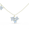 Clustered Princess-Cut Diamond Pendant