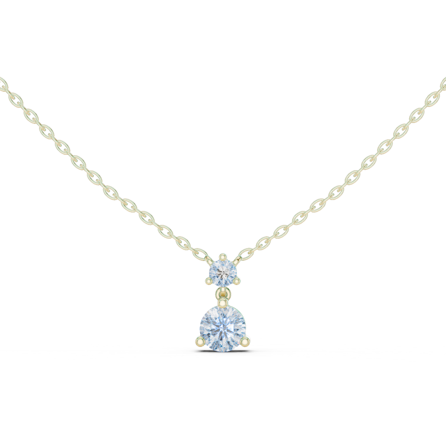 Two-Round Diamond Pendant