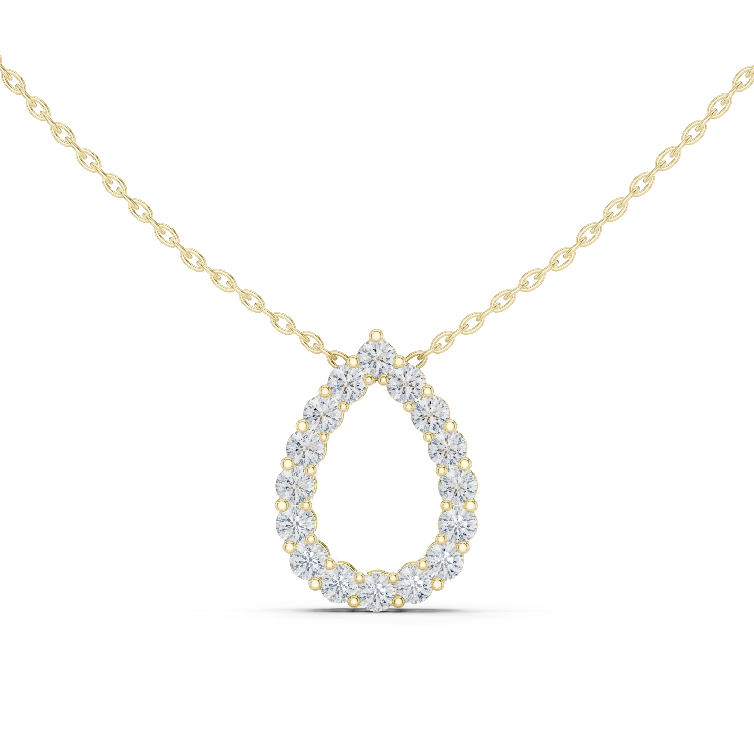 Diamond Teardrop Pendant