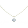 Pendant with Round Brilliant Diamond in Crown Setting