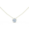 Solitaire Pendant with Round Brilliant-Cut Diamond