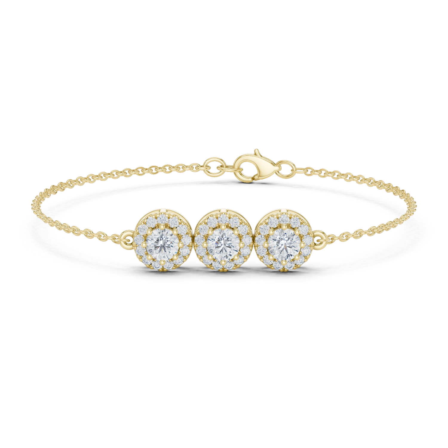 Timeless Trio Rose Gold Diamond Bracelet