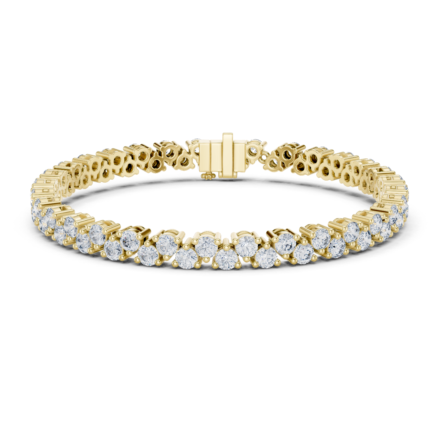 Floral-Inspired Diamond Tennis Bracelet