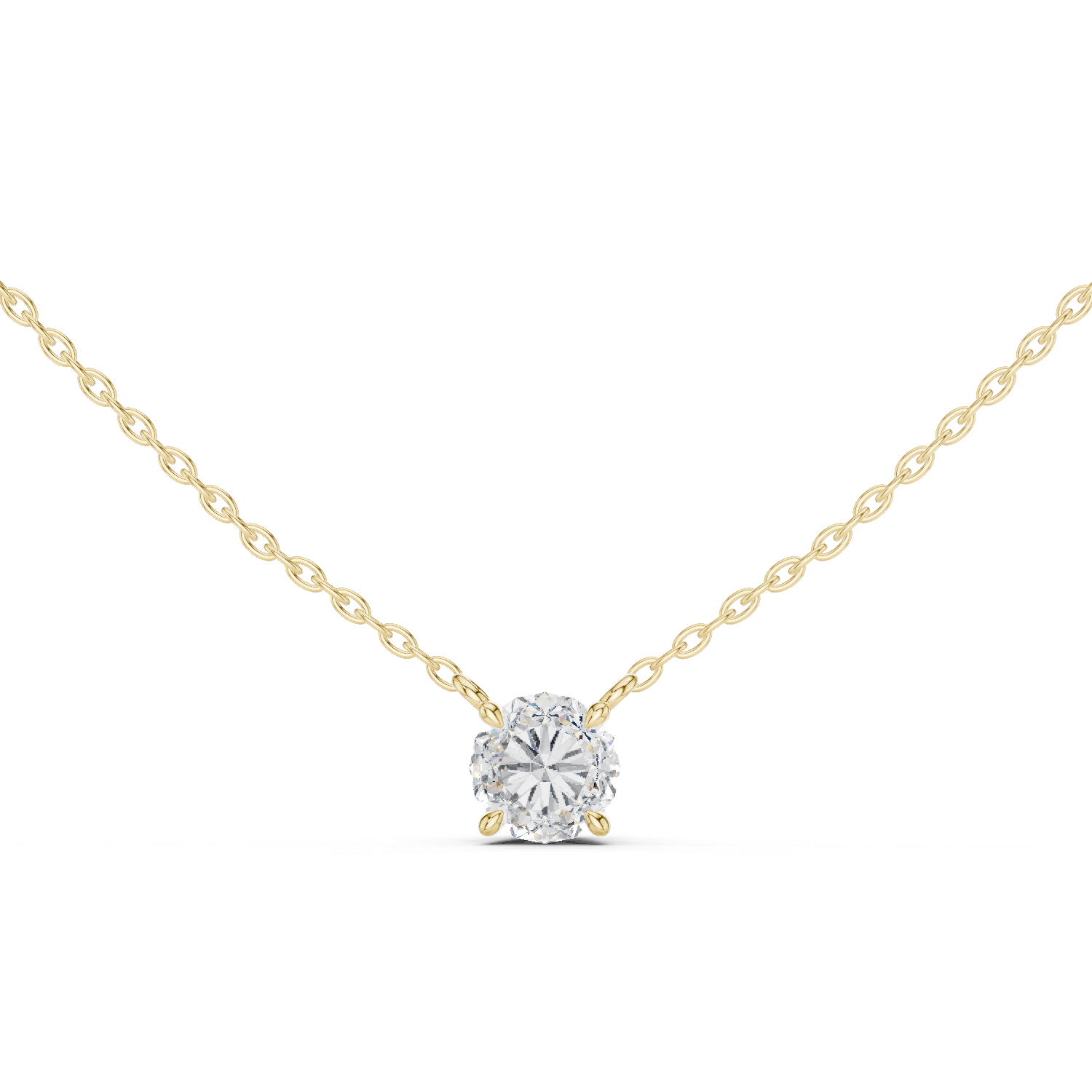 Classic Round Diamond Pendant