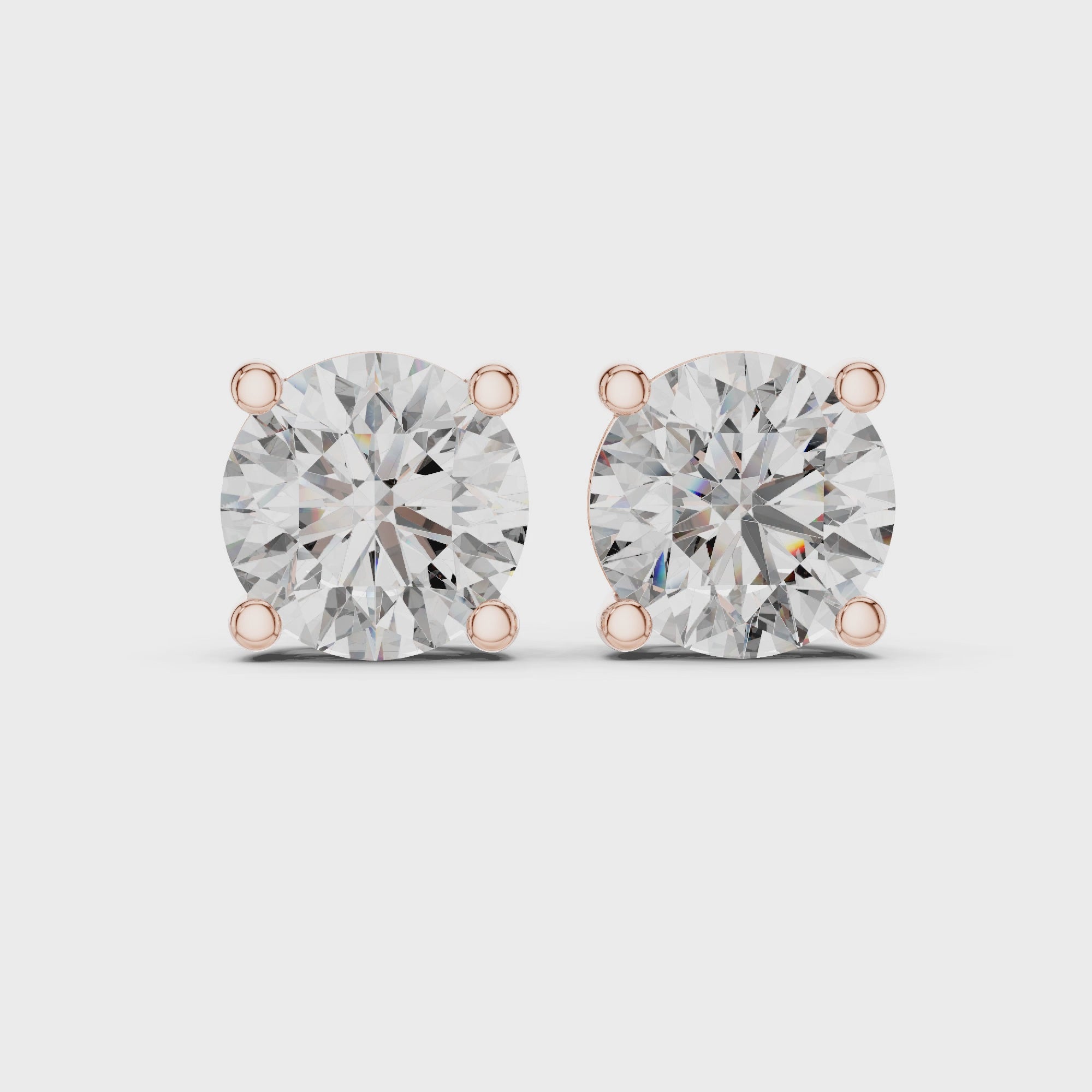 Oval Diamond Earrings