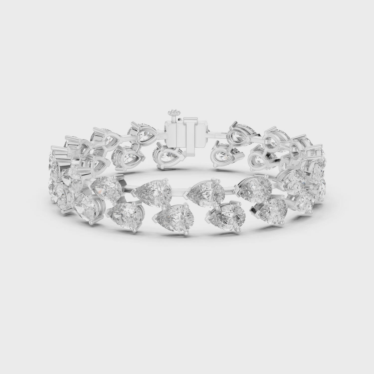 Royal Radiance Pear Diamond Bracelet
