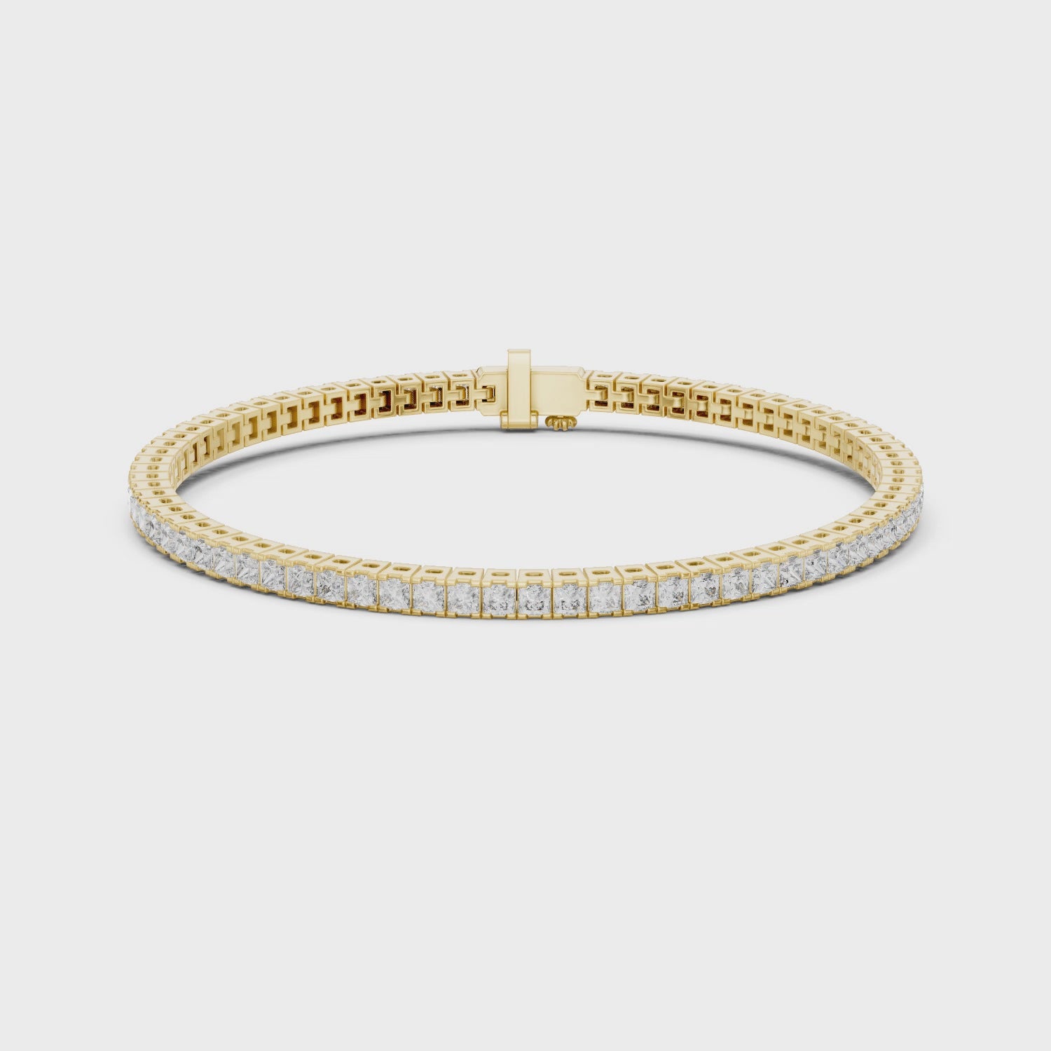 Eternal Elegance Princess-Cut Diamond Bracelet