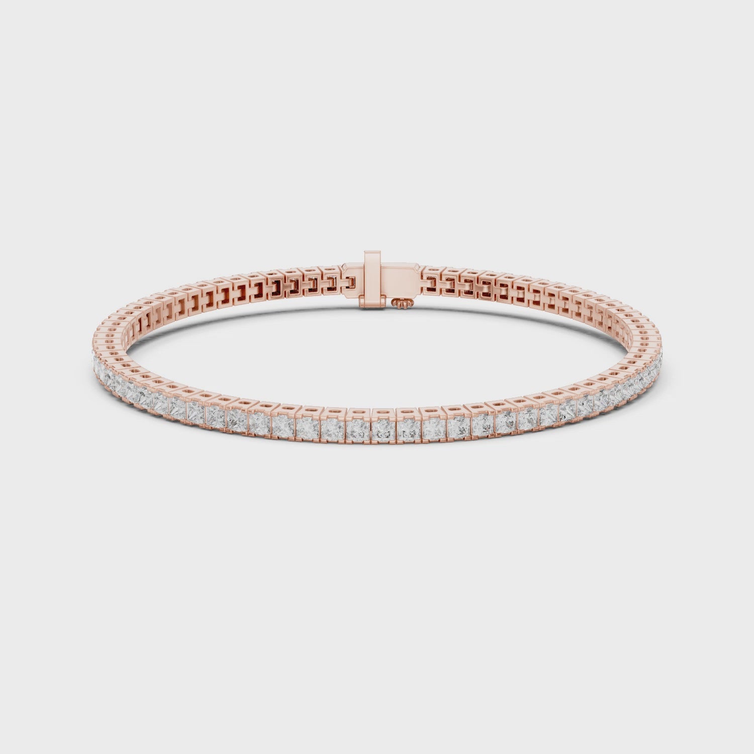 Eternal Elegance Princess-Cut Diamond Bracelet