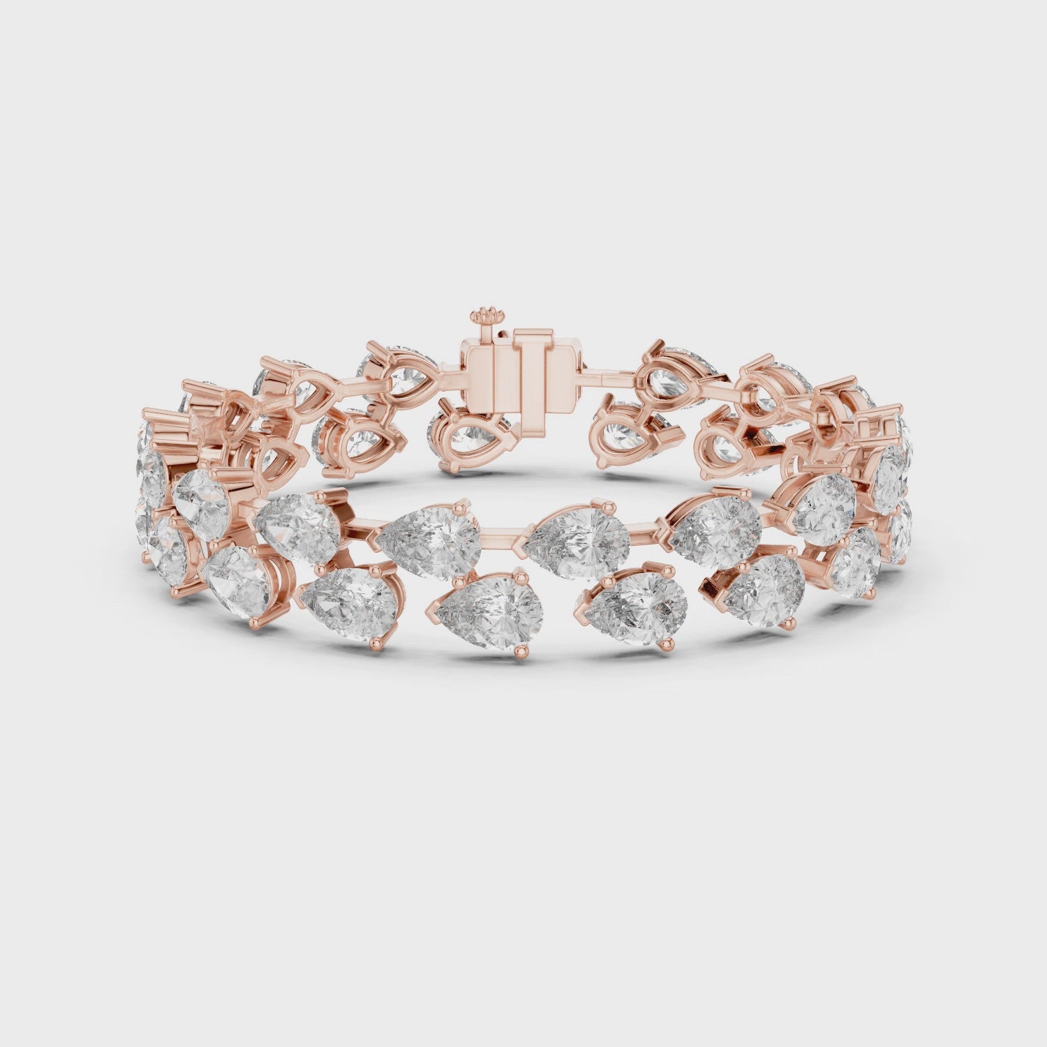 Royal Radiance Pear Diamond Bracelet